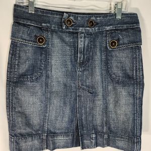 Citizens of Humanity by Jerome Dahan Blue Denim Jean Skirt Size 28